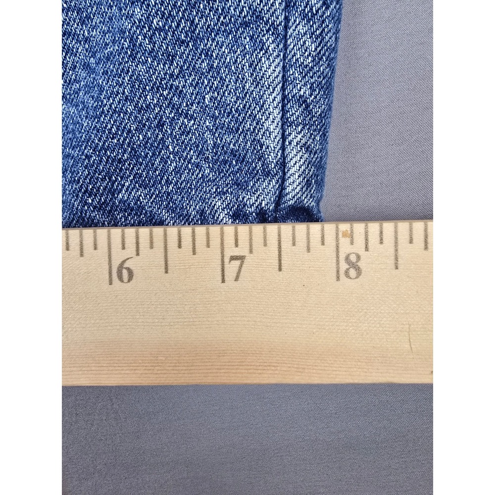 L.L. Bean Insulated Relaxed Fit Medium Wash Cozy Denim Jeans - Women's 16 M/T - Picture 9 of 13